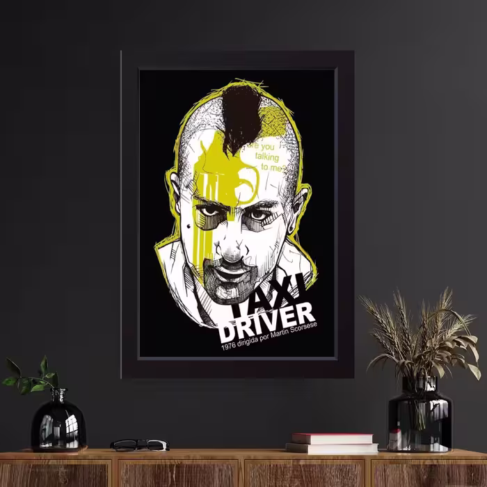 تابلو مدل Taxi Driver کدS2632-b
