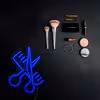 چراغ دیواری نئون دیزاین طرح Barber-BL_BL