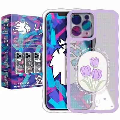  کاور لاین کینگ مدل lalehbanafshmojdar مناسب برای گوشی موبایل اپل IPhone 11 pro Max