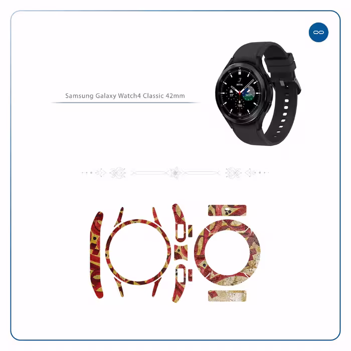 برچسب ماهوت طرح Nastaliq 6 مناسب برای ساعت هوشمند سامسونگ Watch4 Classic 42mm