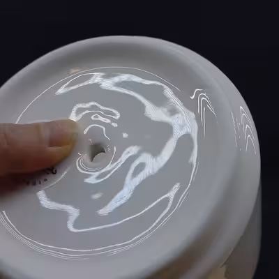 ست گلدان و زیرگلدانی سرامیکی طرح انتزاعی مدل بوهو