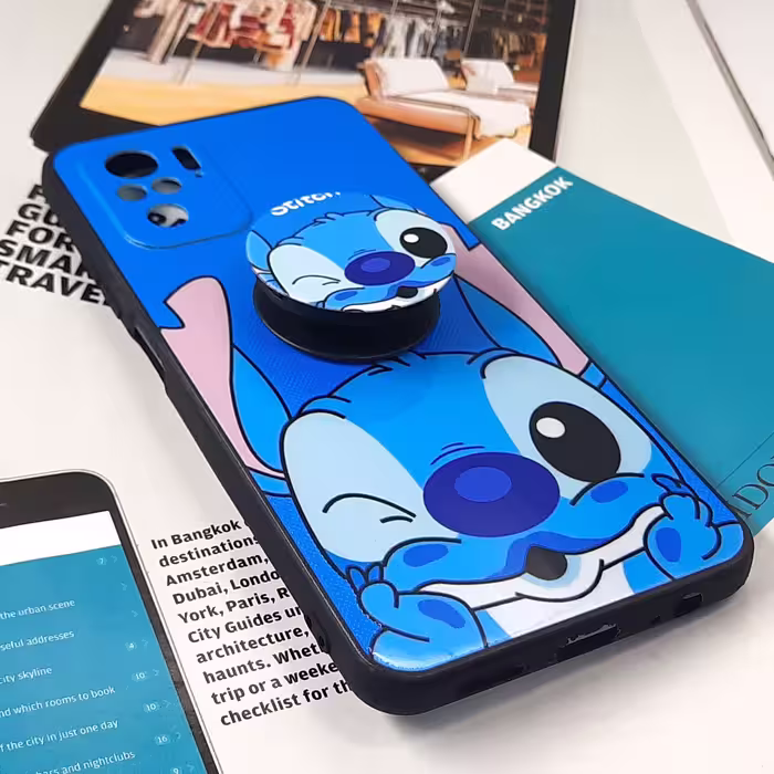 کاور لاین کینگ مدل j2stich مناسب برای گوشی موبایل شیایومی Redmi Note10 10S به همراه پایه نگهدارنده