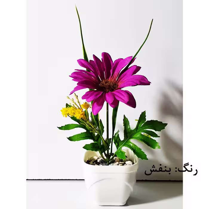 گلدان به همراه گل مصنوعی مدل مینا کد Z