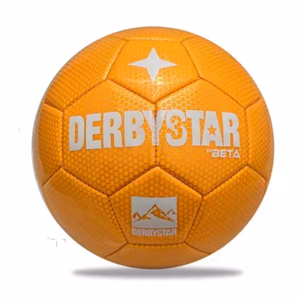 توپ فوتبال دربی استار سایز4 زرنگ چرم زنبوری