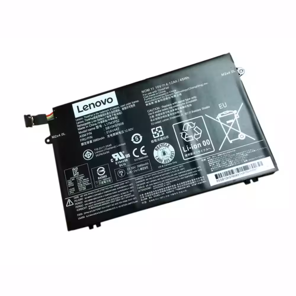 باتری لپ تاپ لنوو Lenovo ThinkPad R480 ، E490 L17M3P52