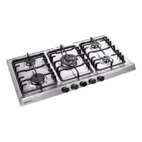 اجاق گاز صفحه ای اسپارک مدل SP604S پنج شعله چدن