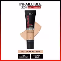 کرم پودر تیوپی لورآل INFAILLIBLE با پوشش مات 32 ساعته شماره 145 رنگ Rose Beige