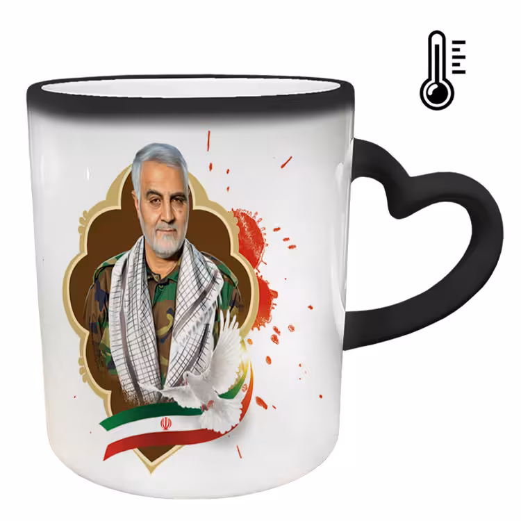 خرید ماگ-لیوان حرارتی  دسته ساده  سردار سلیمانی کد 14