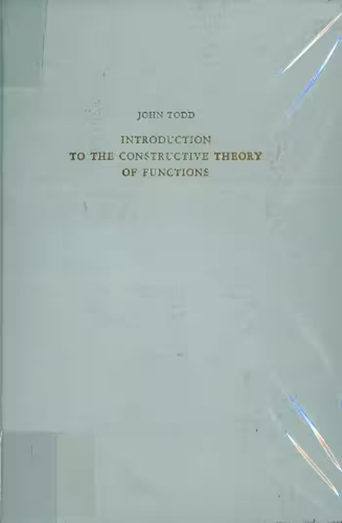 خرید و دانلود نسخه کامل کتاب Introduction to the constructive theory of functions.