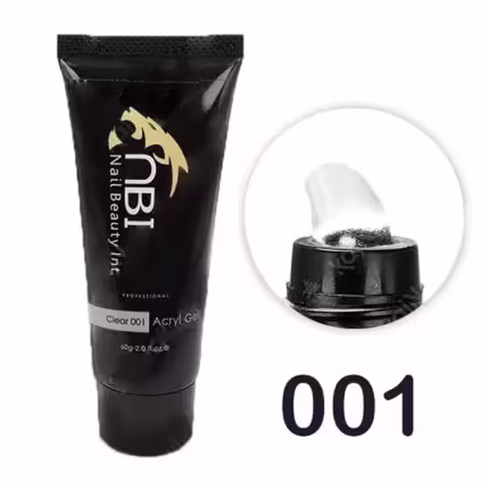 پلی ژل کاشت ناخن 60 میل کلییر ان بی آی nbi