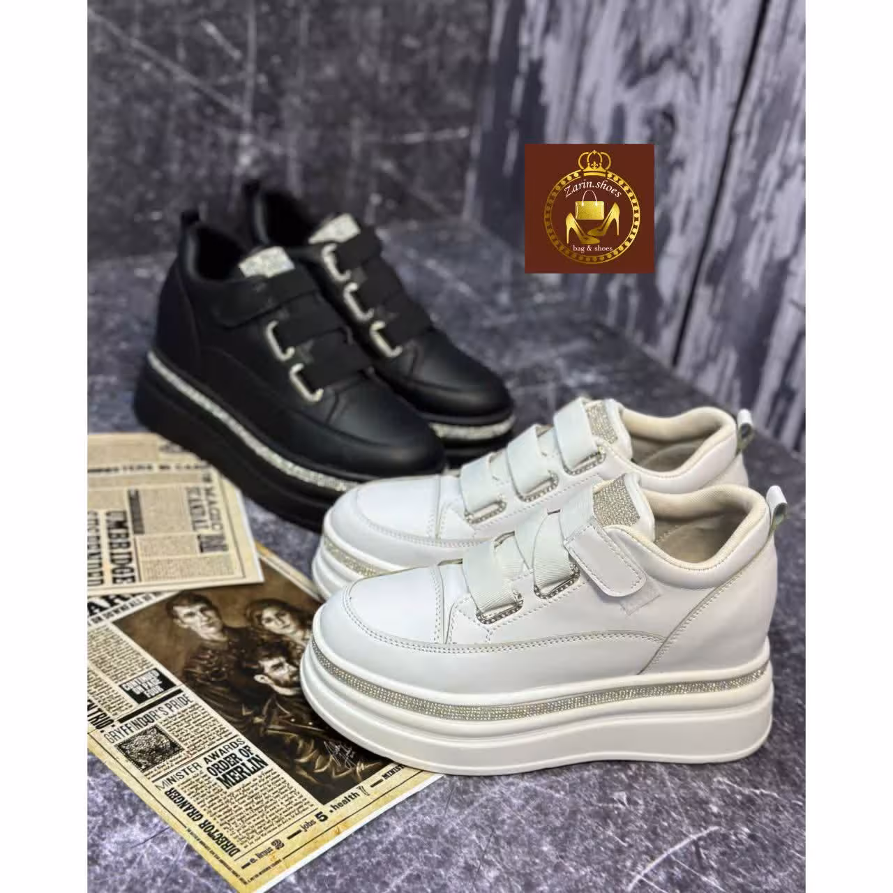 کتونی لژدار و لژ مخفی بند کشی و نگینی زنانه