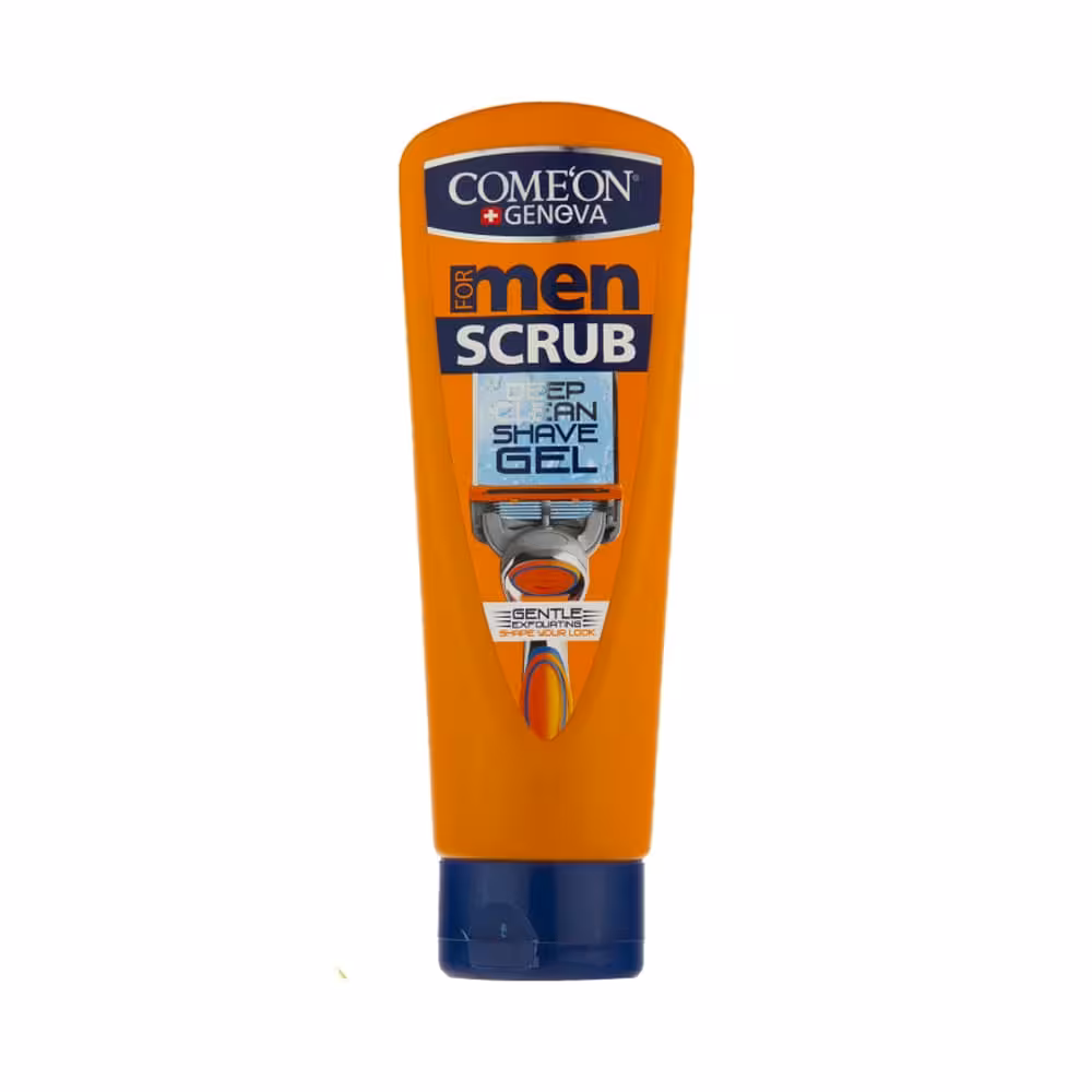 ژل اصلاح مردانه کامان مدل Scrub حجم 200 میل