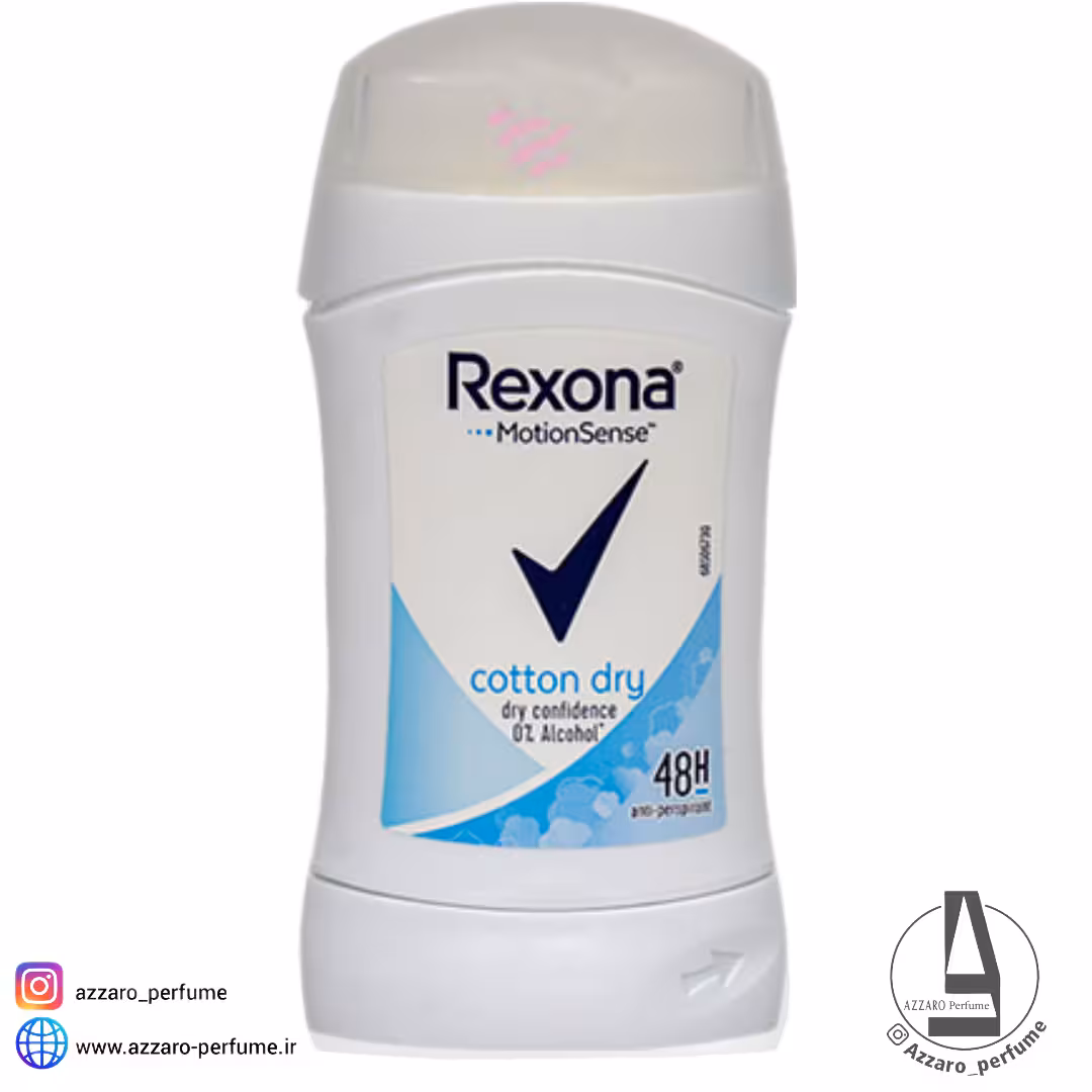 استیک ضدتعریق زنانه رکسونا مدل cotton dry حجم 40 گرم
