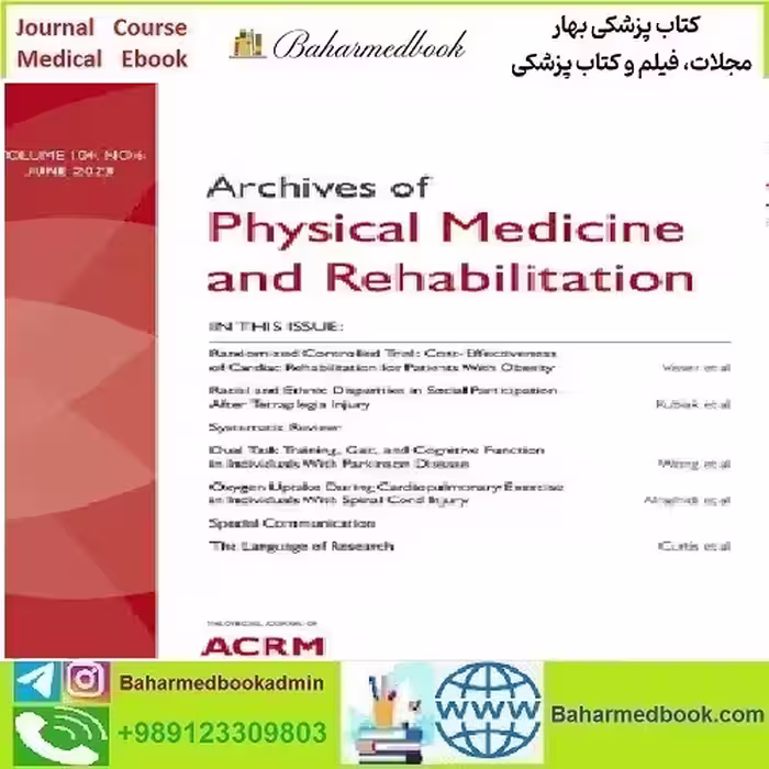 Archives of Physical Medicine and Rehabilitation Volume 10