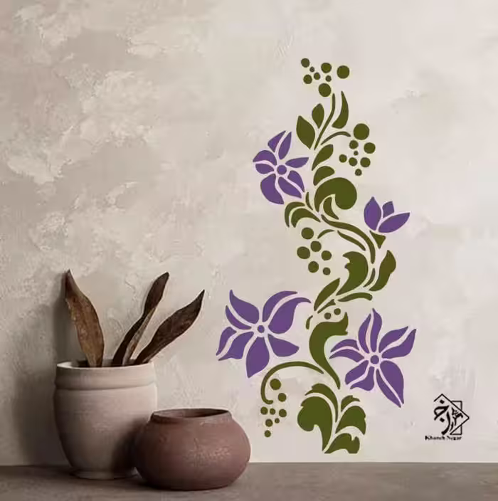 شابلون شاخه و گل کد 681