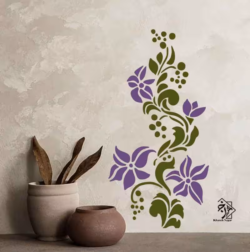 شابلون شاخه و گل کد 681