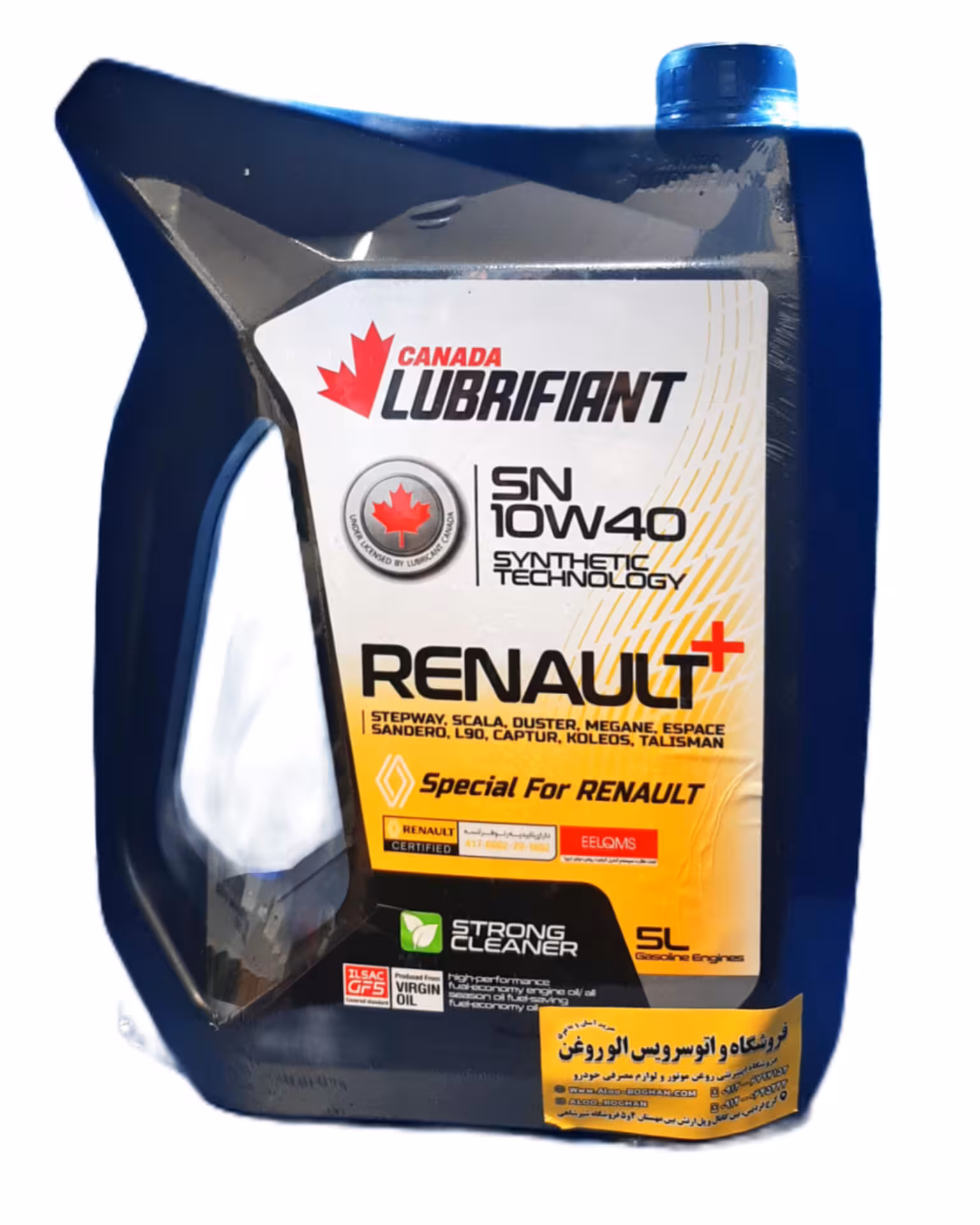روغن موتور لوبریفنت کانادا رنو پلاس 10w40 (پنج لیتری) SN