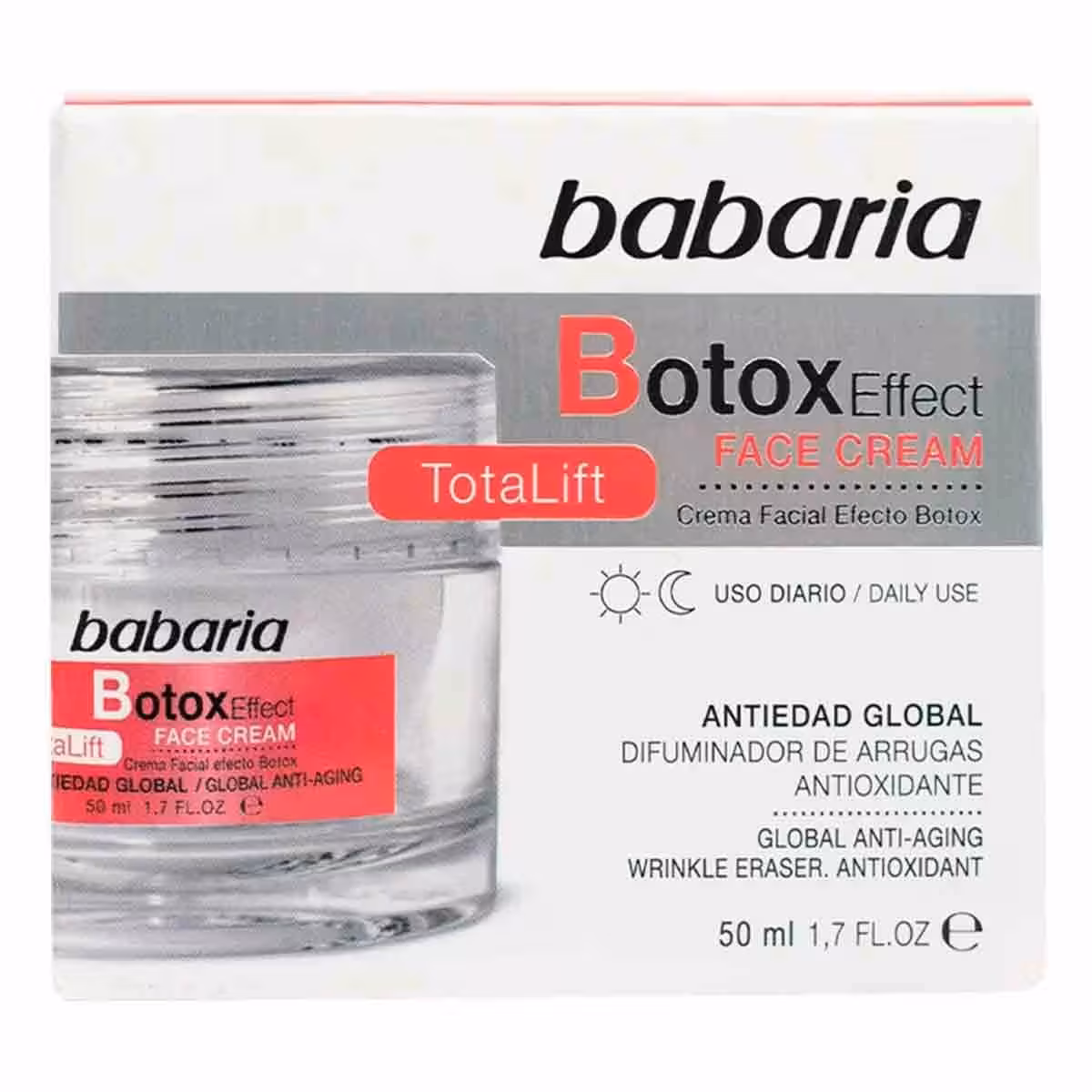 کرم بوتاکس و جوانساز باباریا babaria Botox،اسپانیا،حجم 50 میل