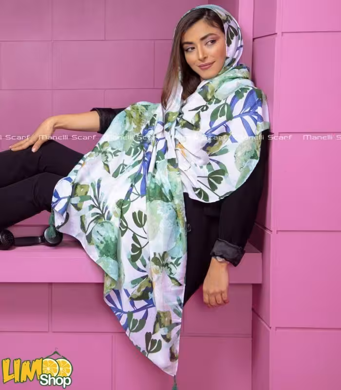 شال سفید سبز