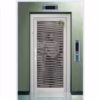 درب لولایی شیشه ای آسانسور – طرح خطوط زیگزاگ