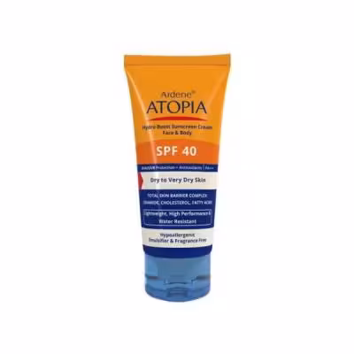 کرم ضد آفتاب آردن مدل Atopia SPF 40 مناسب پوست خشک حجم 50 میلی لیتر - بی رنگ