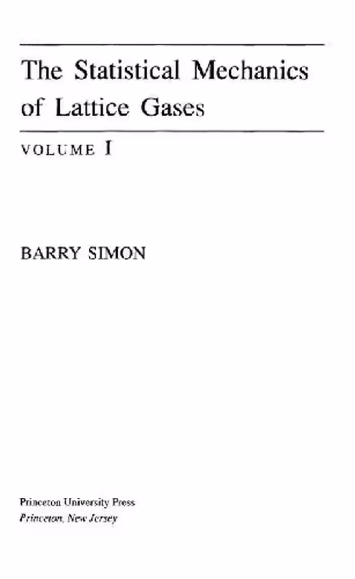 خرید و دانلود نسخه کامل کتاب The statistical mechanics of lattice gases