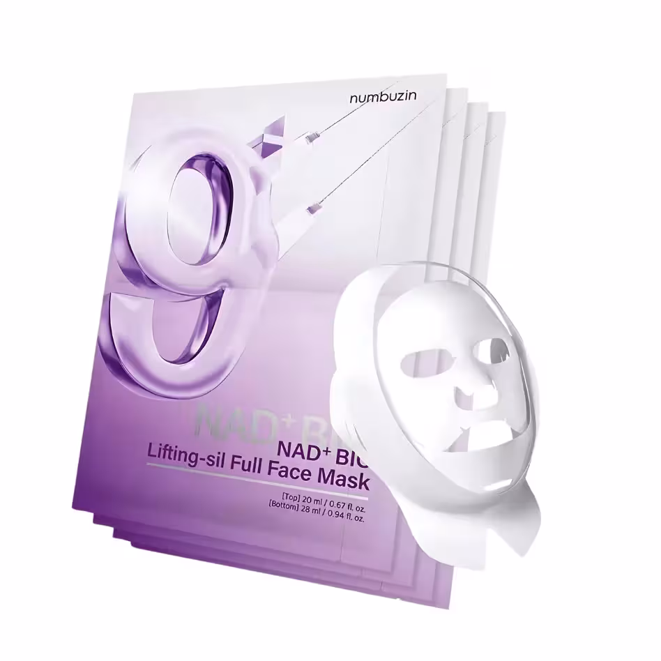 ماسک ورقه ای لیفت و درخشان کننده پوست نامبوزین Numbuzin مدل NAD    50 Peptides بسته 4 تایی