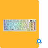 کیبورد گیمینگ مکانیکال AULA F98 PRO رنگ سفید با سوییچ White