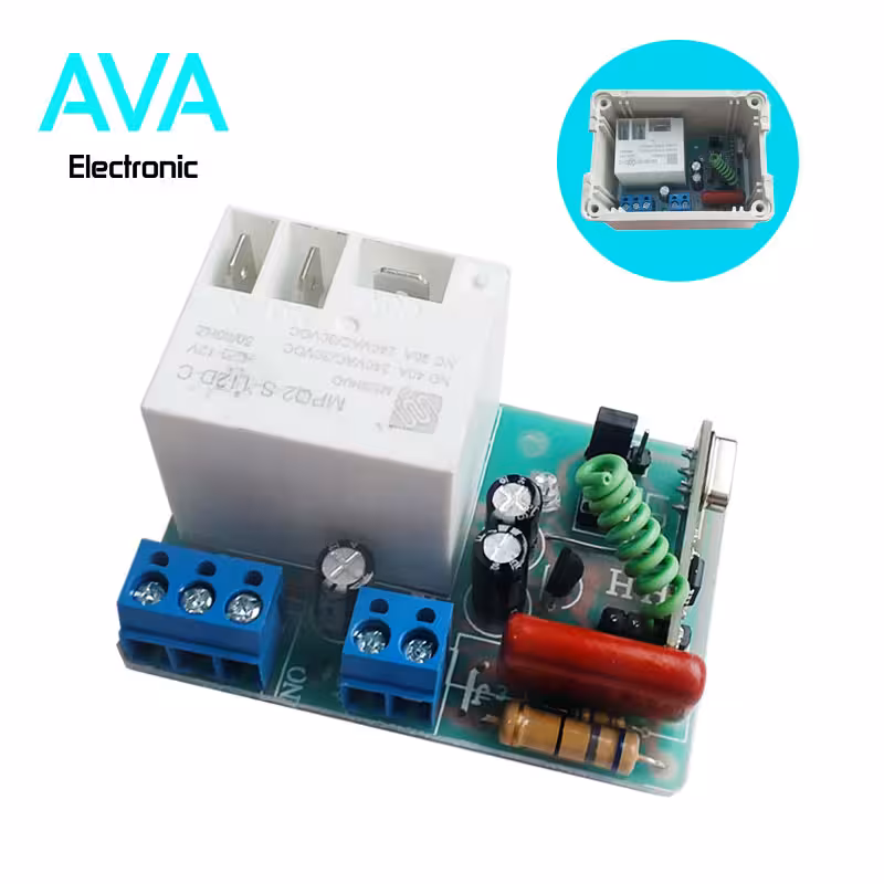 فرستنده گیرنده رادیویی تک کاناله 30 آمپر با ریموت کد لرن 315MHz