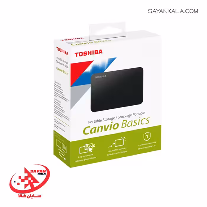 هارد اکسترنال توشیبا مدل HDD EXTERNAL TOSHIBA CANVIO BASICS 1TB