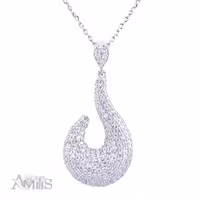  آویز گردنبند نقره زنانه آمیتیس مدل قلاب AMT-M055 