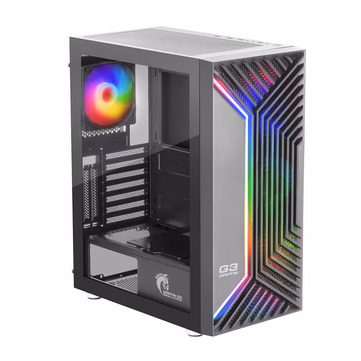 کیس کامپیوتر گرین مدل GRIFFIN G3 Plus مخصوص بازی