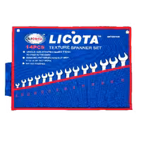 ست آچار یکسر رینگ14عددی08الی24 لیکوتا AWT-ESFK08