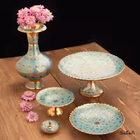 ست پذیرایی برنجی میناکاری کد 219