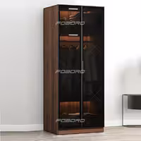 کمد لباس درب شیشه ای فوبورو مدل KB640