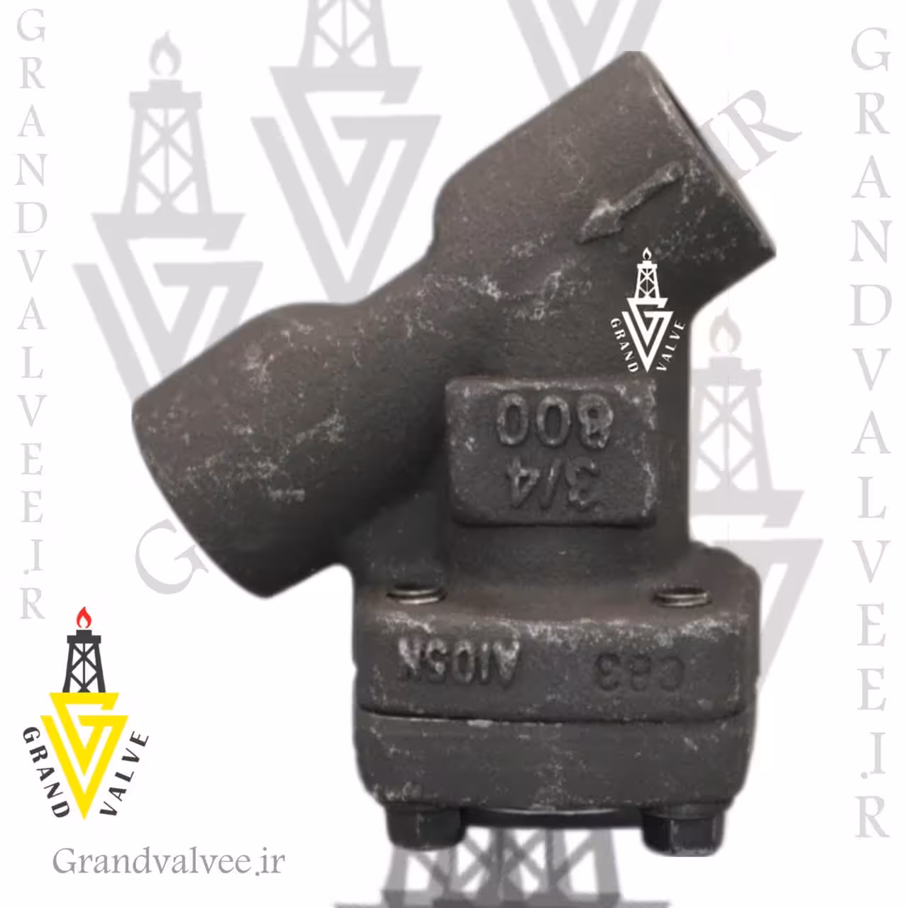 کد:1116 شیر صافی &quot;3/4 اینچ کلاس 800 فولاد فورج جوشی