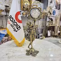 ساعت روميزي برنزي بانو