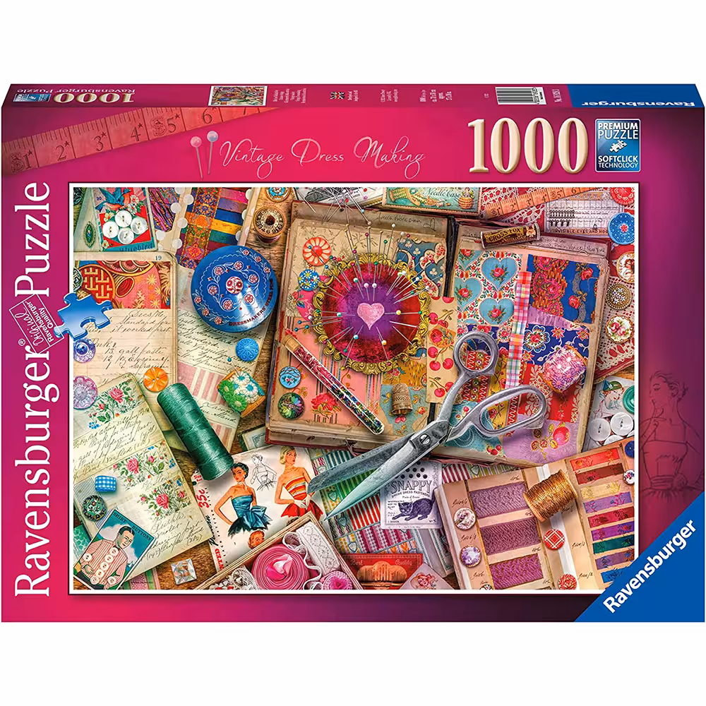پازل 1000 قطعه Ravensburger طرح خیاطی قدیمی