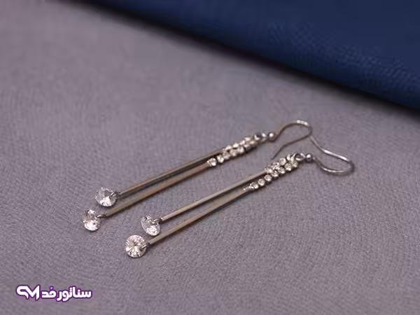 گوشواره آویز نگین دار G5050
