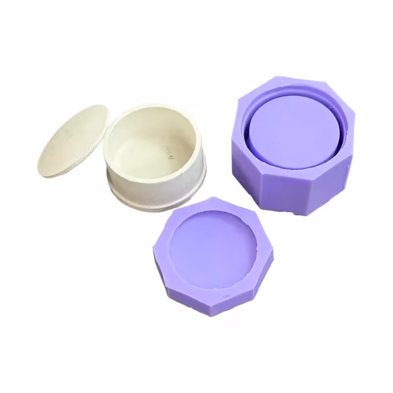 قالب سیلیکونی جا جواهری گرد  قطر 6 ارتفاع 4 سانت