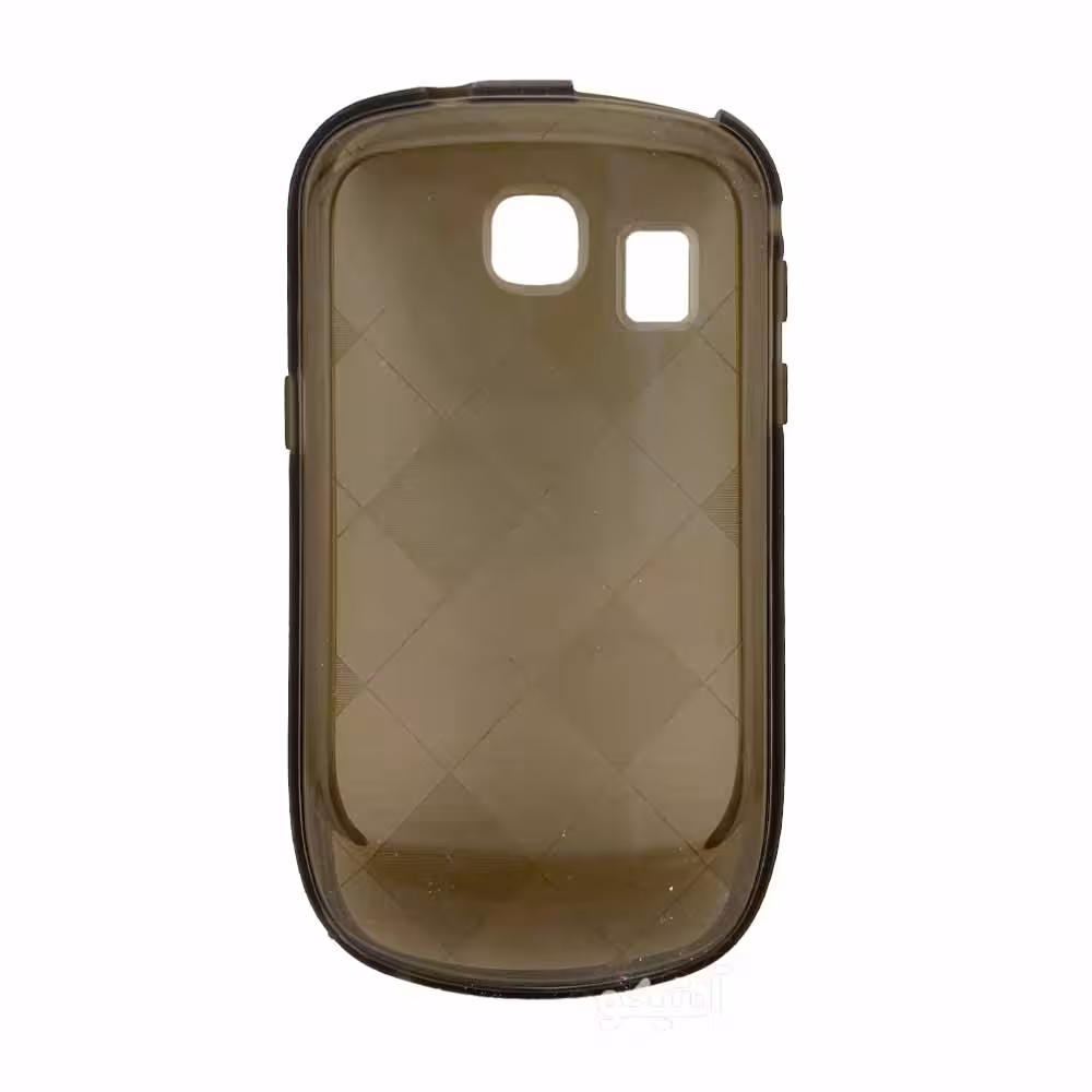 قاب Samsung Galaxy Corby 2 / S3850 مدل ژله ای ساده – دودی