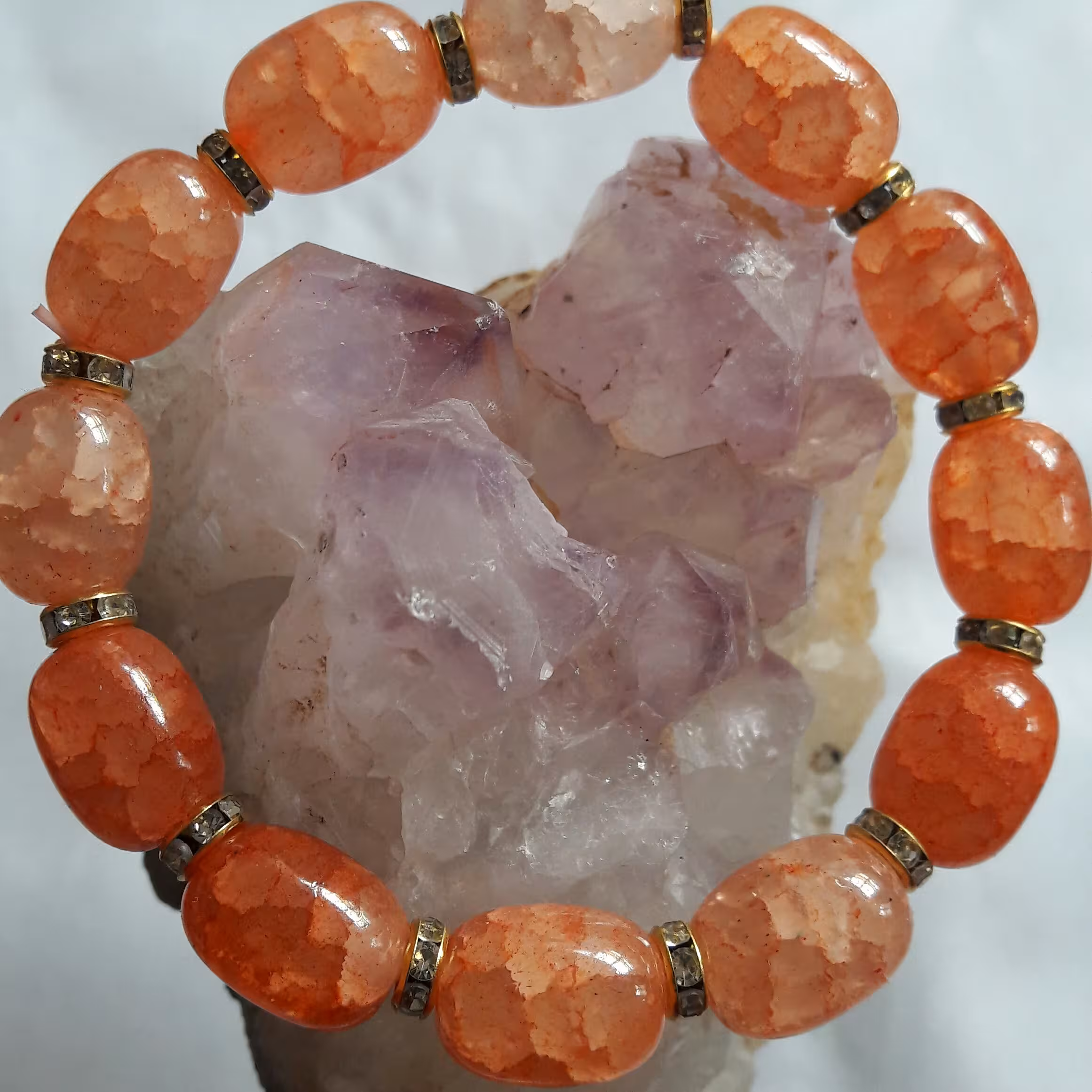 دستبند عقیق دراگون خاص و خوش رنگ 