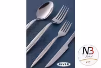 سرویس قاشق و چنگال 142 پارچه استیل نگیر مدل 5 ریور (VENTI)