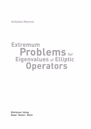 خرید و دانلود نسخه کامل کتاب Extremum problems for eigenvalues of elliptic operators