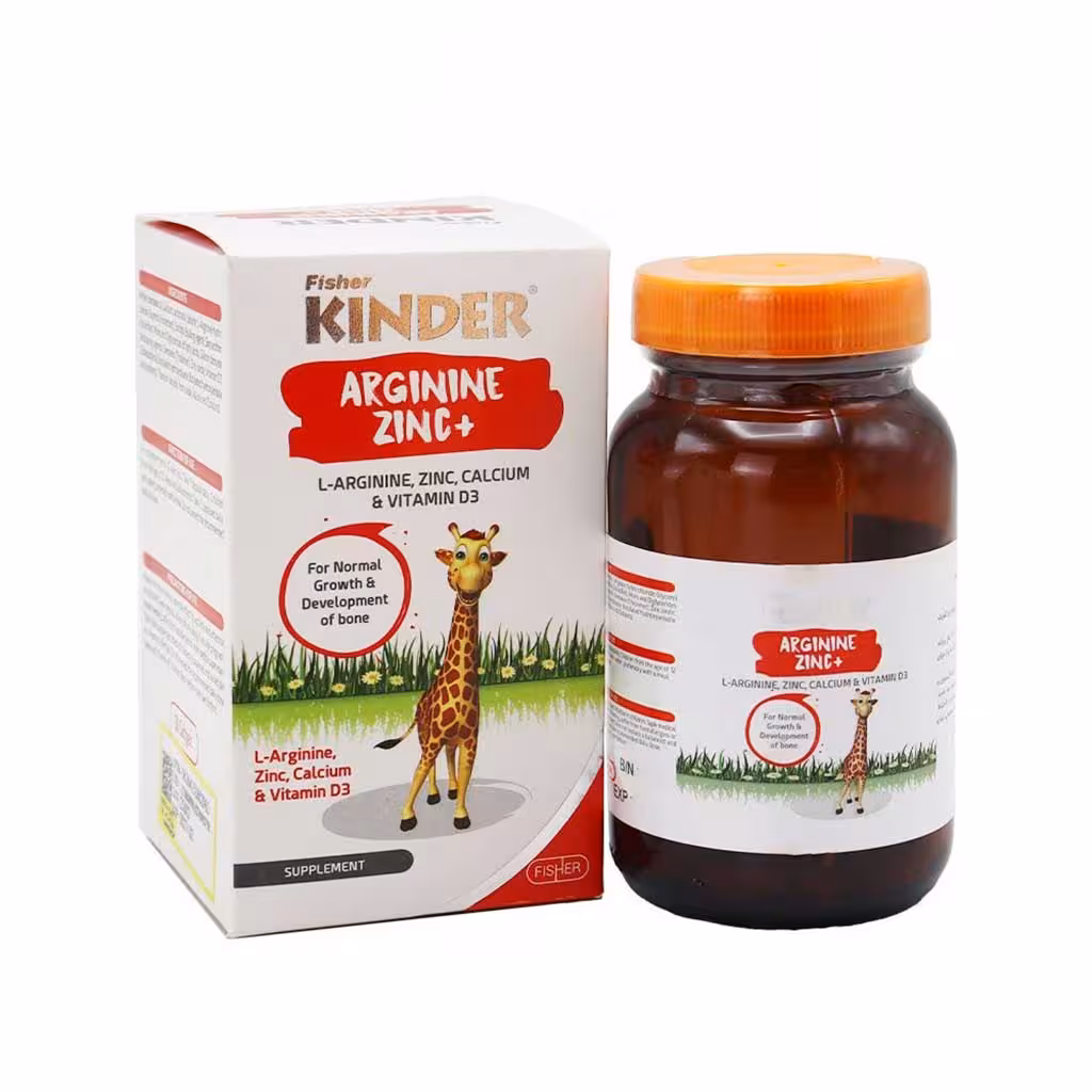سافت ژل آرژنین زینک پلاس فیشر کیندر 30عدد | Fisher Kinder Arginine Zinc Plus