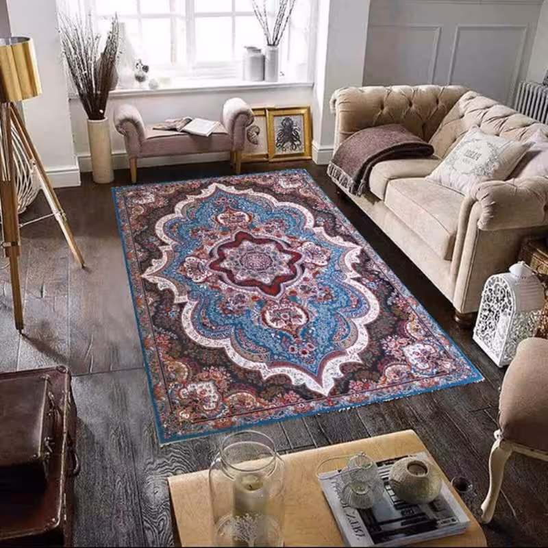 فرش ماشینی 6متری کاشان نقشه شهیاد(ارسال رایگان)