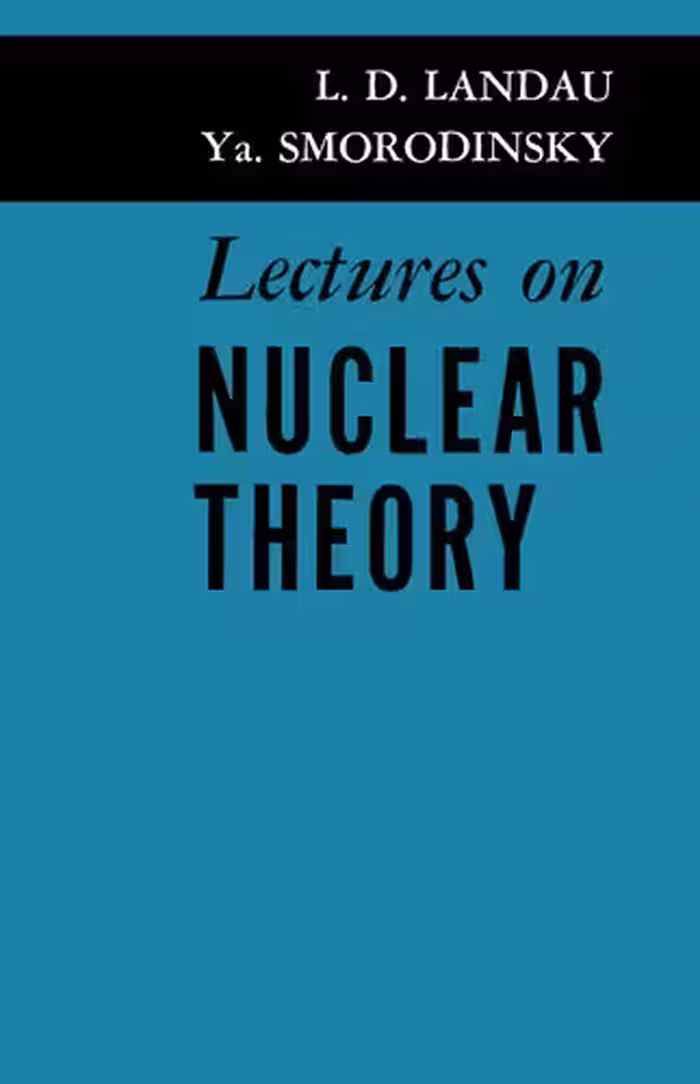 خرید و دانلود نسخه کامل کتاب Lectures on Nuclear Theory