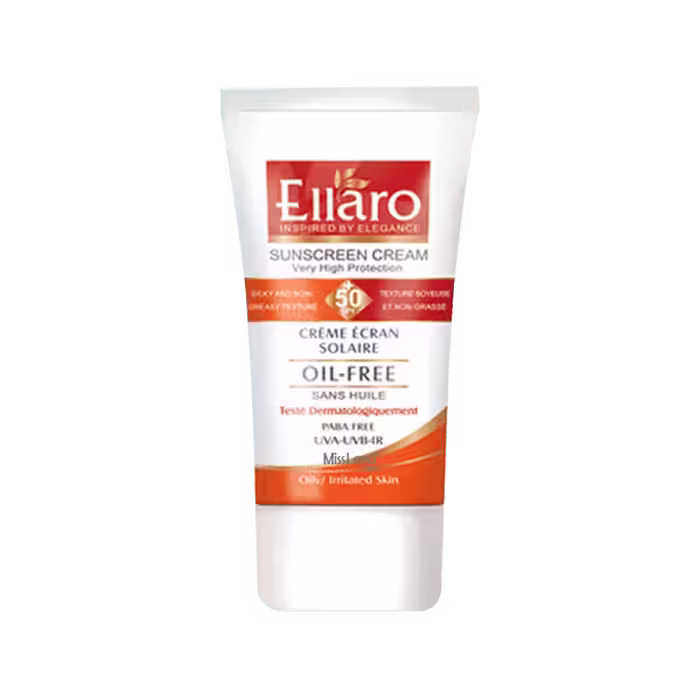 کرم ضد آفتاب فاقد چربی SPF50 الارو بژ روشن (40 میل)
