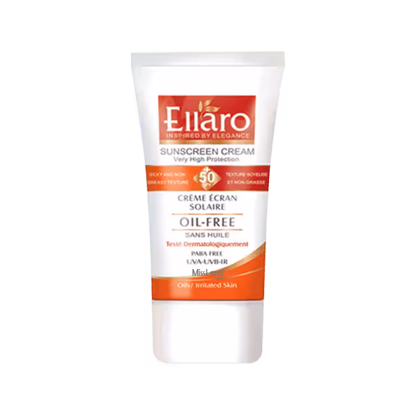 کرم ضد آفتاب فاقد چربی SPF50 الارو بژ روشن (40 میل)