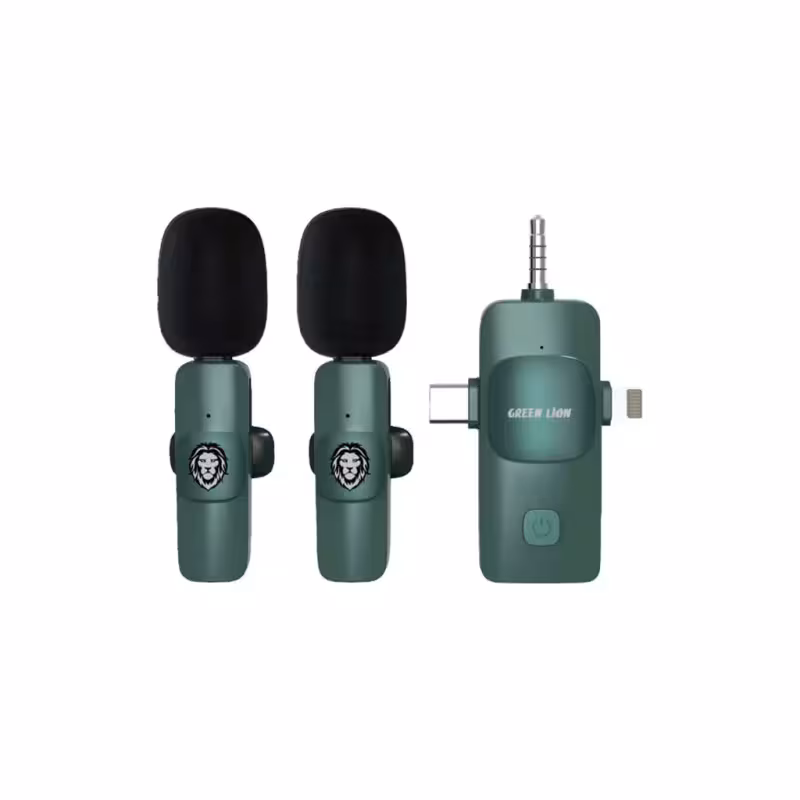 میکروفن یقه ای گرین لاین مدل 3in 1 Microphone نسخه جدید همراه با کاور